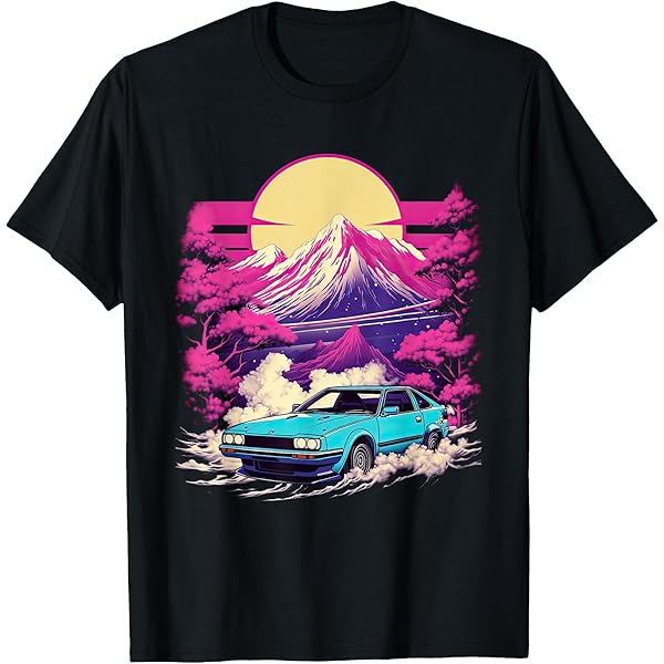 JDM car Japanese Retro Car Racing Drifting Legend Tuning T
